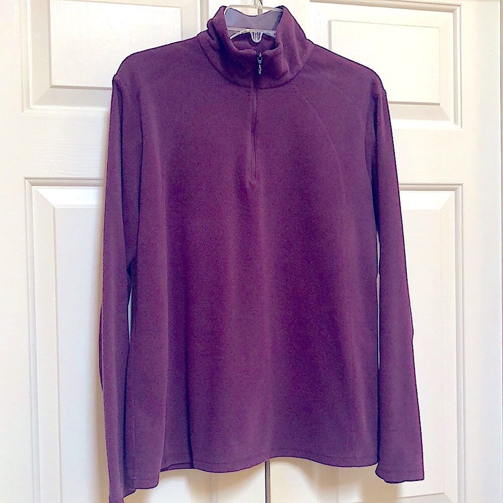 Columbia Active Fleece Quarter Zip Top Eggplant XL